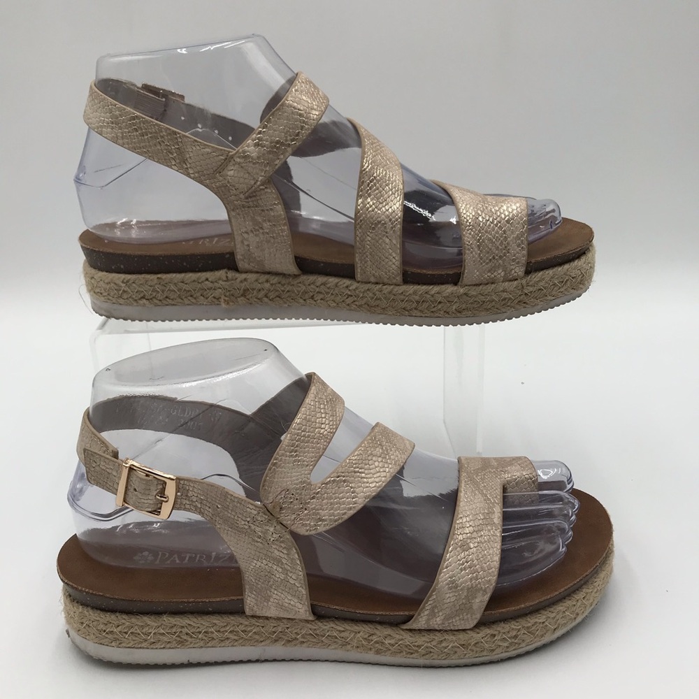 Women’s Patrizia By Spring Step Metallic Espadrille Platform Sandals
